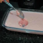 Dessert di gelatina con latte condensato